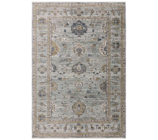 Tapis De Salon Style Orient Beryl En Polyester - Bleu Ciel - 160x240 Cm