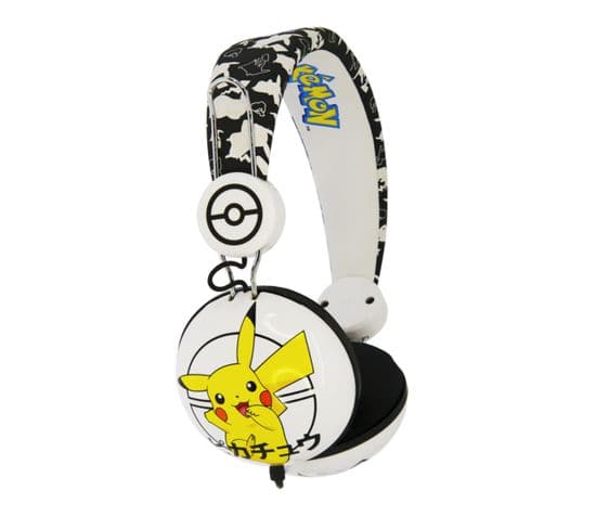 Casque Arceau Filaire Pokémon Japanese Noir, Blanc, Jaune