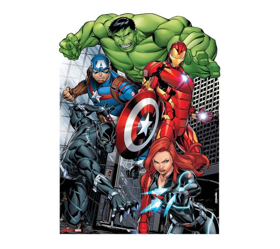 Figurine En Carton Passe Tête Rassemblement Avengers Marvel H 130 Cm