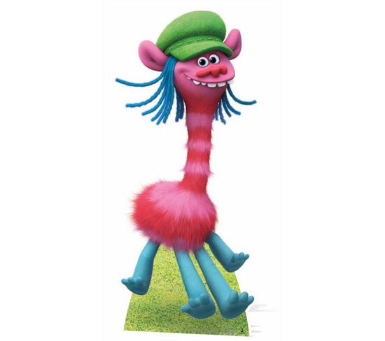 Figurine En Carton Les Trolls - Cooper Hauteur 121 Cm