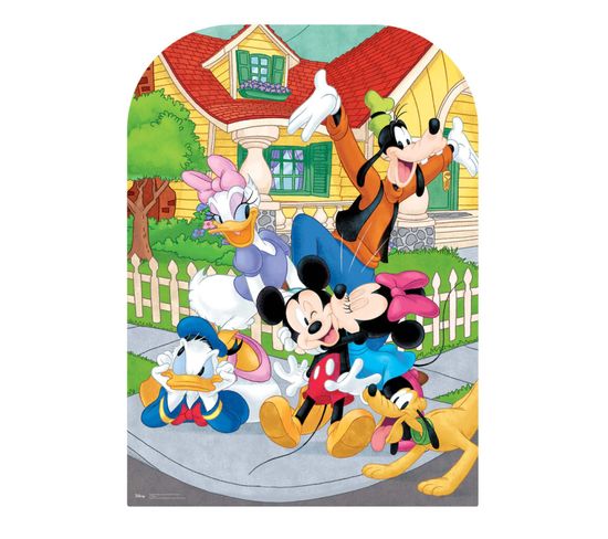 Figurine En Carton Passe Tête Mickey Et Ses Amis Disney Hauteur 95 Cm