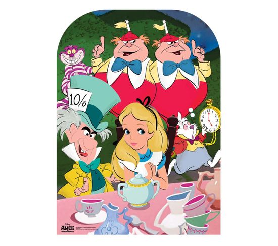 Figurine En Carton Passe Tete Tea Party Alice Au Pays Des Merveilles H 131 Cm