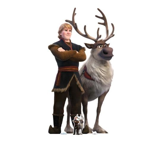 Figurine En Carton Disney La Reine Des Neiges 2 Kristoff Et Sven Ensemble Hauteur 195 Cm