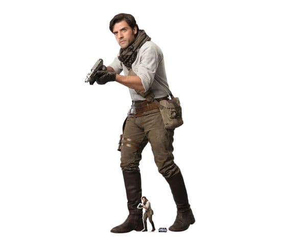 Sc1434 Figurine En Carton Star Wars Poe (the Rise Of Skywalker) 171 Cm