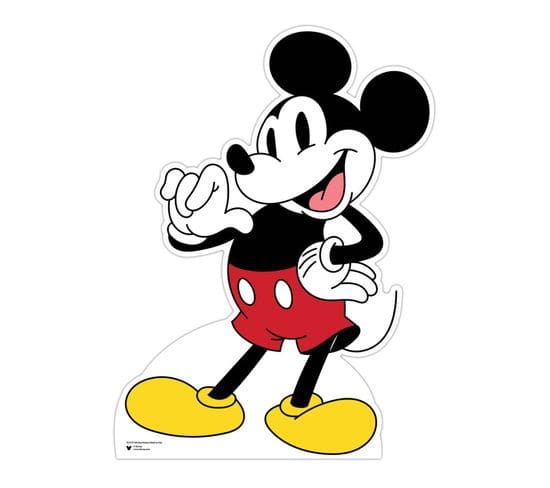 Figurine En Carton Disney Mickey Mouse Au Grand Sourire Hauteur 95 Cm