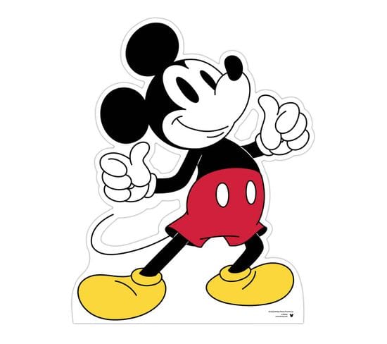 Figurine En Carton - Disney Mickey Mouse Pouces Vers Le Haut - Haut 94 Cm