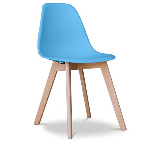 Chaise à Manger Design Scandinave Brielle  Bleu