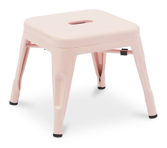 Tabouret Pour Enfant Bistrot Metalix Design Industriel En Métal - Rose