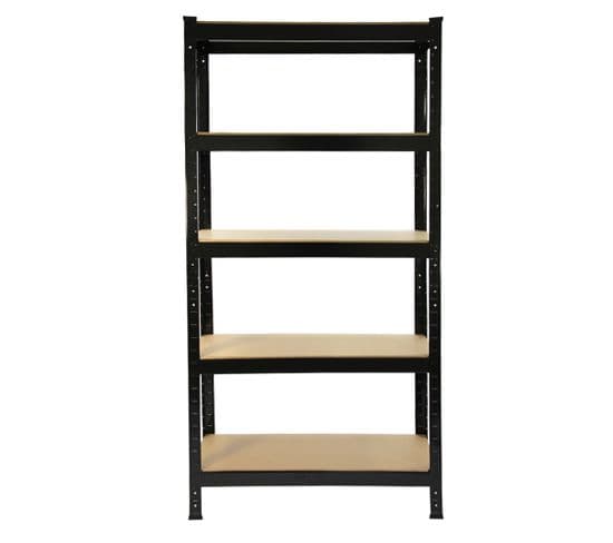 Monster Racking 4 Rayonnages T-rax En Acier Sans Boulons Noirs 75cm X 30cm X 150cm