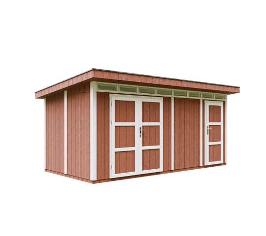 Abri De Jardin En Bois - M905c-redwood Red - Lp Smartside 11,5m2 /530 X 279 X H237 Cm