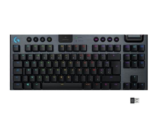 Clavier Gaming - Sans Fil - G915 Tkl Lightspeed Rvb - Switch Gl Linear - Carbon