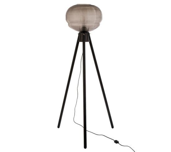 Lampadaire Design "trépied" 148cm Gris