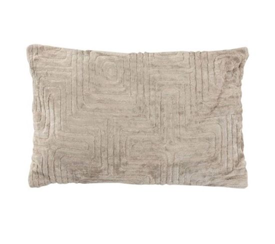 Coussin Déco "labyrinthe" 40x60cm Gris