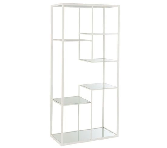 Etagère Bibliothèque 5 Niveaux "lexi" 177cm Blanc