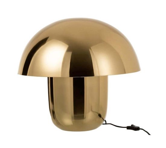 Lampe à Poser Design "champignon" 50cm Or
