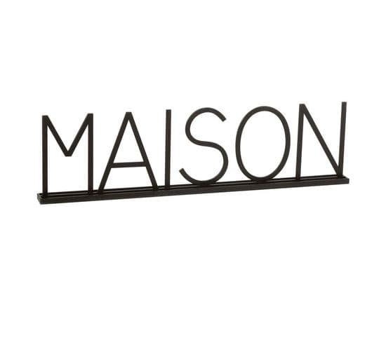 Mot Déco à Poser "maison" 81cm Noir