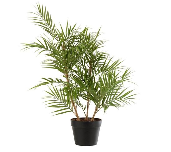 Plante Artificielle "palmier En Pot" 84cm Vert