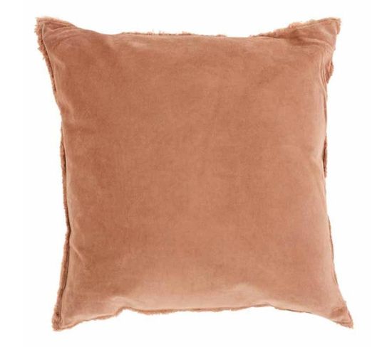 Coussin Déco "bord Court" 45x45cm Rouille