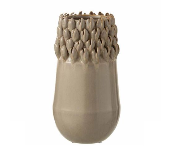 Vase Déco En Céramique "ibiza" 27cm Gris