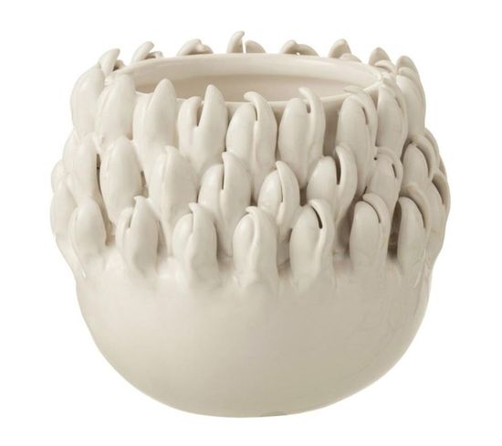 Cache-pot "ibiza Céramique" 13cm Blanc