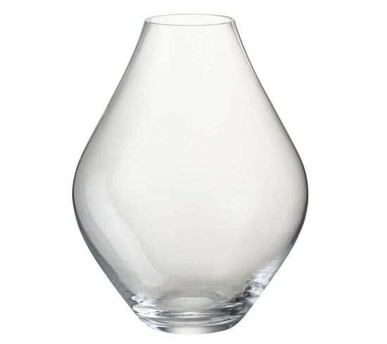 Vase Design En Verre "cleo" 28cm Transparent