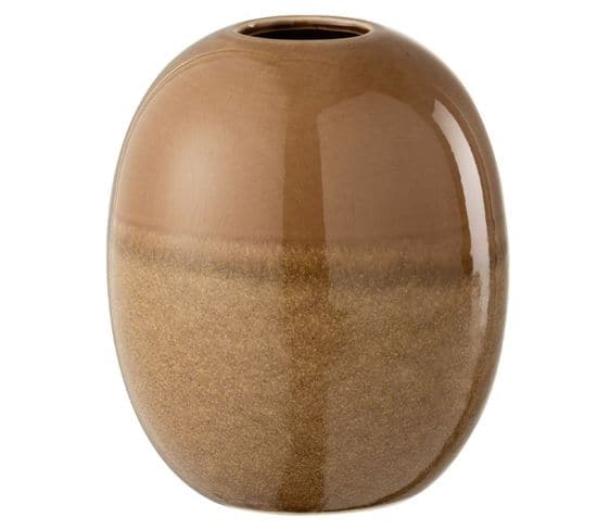 Vase En Céramique "barbara" 20cm Marron