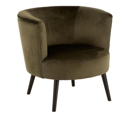 Fauteuil Lounge Design "cuve" 79cm Vert