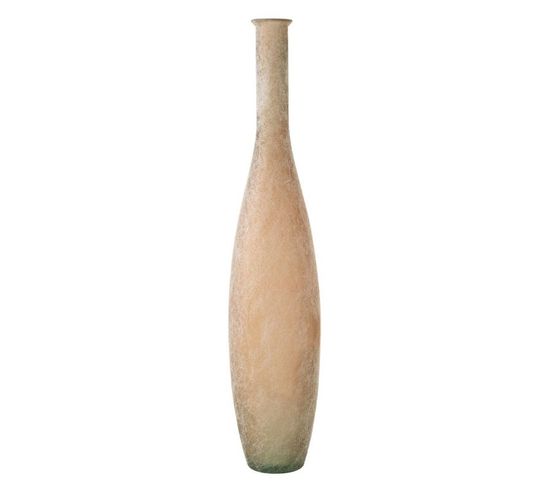 Vase Design En Verre "aromo" 102cm Beige