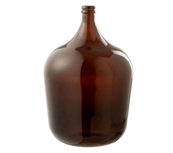 Vase Design En Verre "cuiso" 56cm Marron Foncé