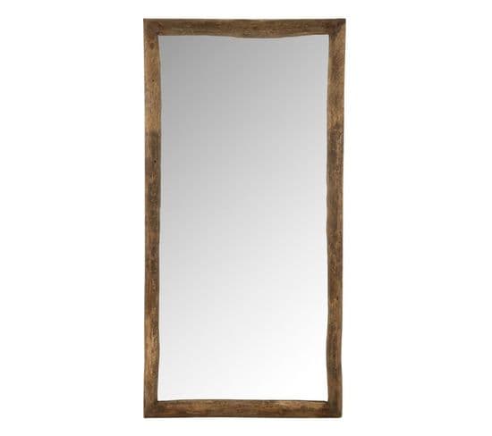 Miroir Mural En Bois "evasion" 176cm Marron