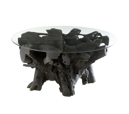 Table Basse Design "racines" 90cm Noir