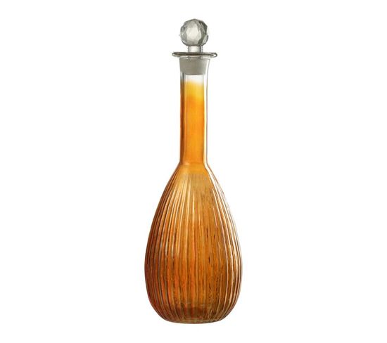 Carafe En Verre Lignes "anastasia" 39cm Orange