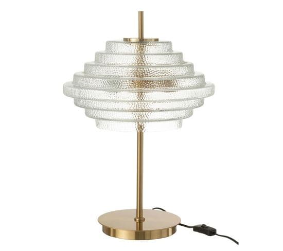 Lampe à Poser Design "merla" 54cm Transparent