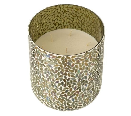 Bougie Parfumée Mosaïque "cyra" 25cm Tea et Herbscire