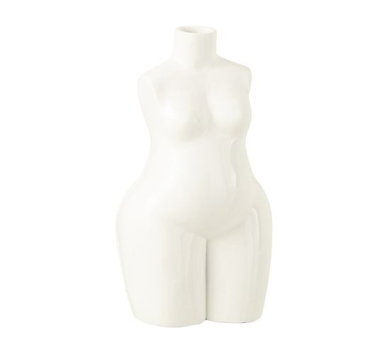 Vase Design Corps "femme" 31cm Blanc
