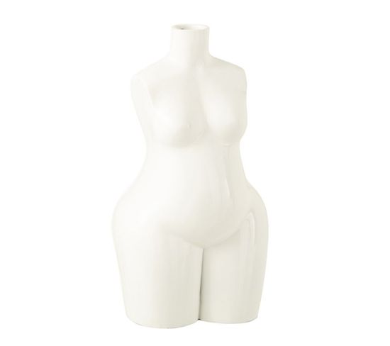 Vase Design Corps "femme" 47cm Blanc