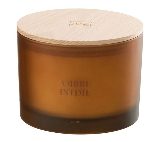 Bougie Parfumée "accords Essentiels" 10cm Ambre Intime