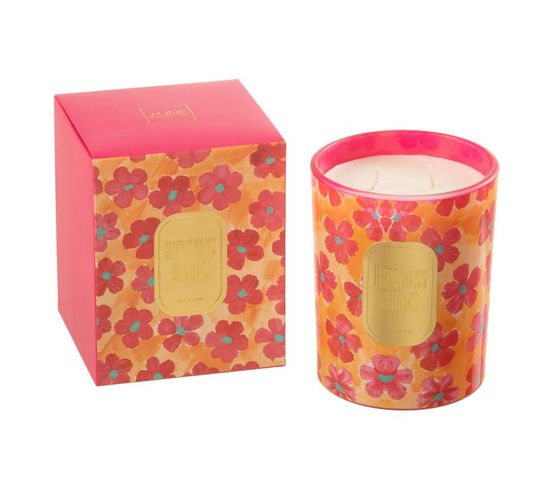 Bougie Parfumée "happiness Blooms" 13cm Red Jasmine