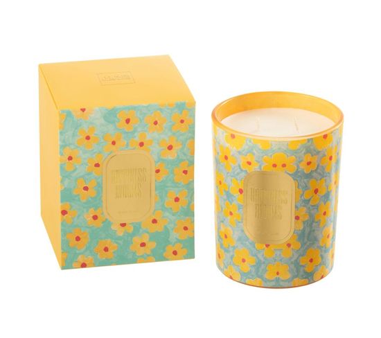 Bougie Parfumée "happiness Blooms" 13cm Ylang Ylang