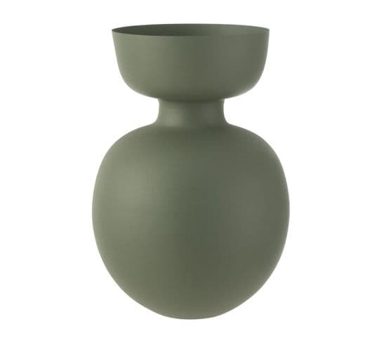 Vase Déco En Métal "thibault" 45cm Vert