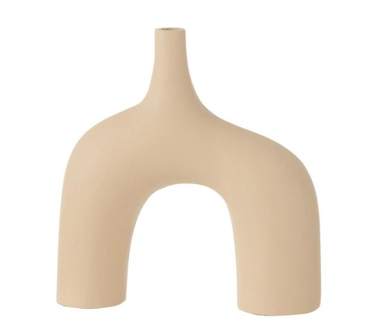 Vase Design "camille" 30cm Beige