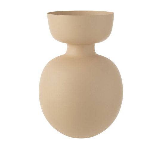 Vase Déco En Métal "thibault" 45cm Beige