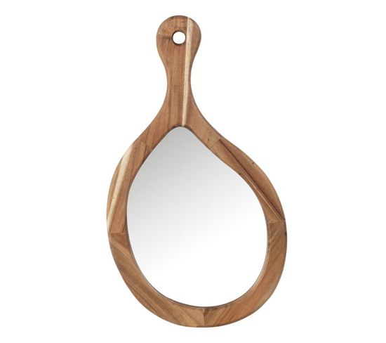 Miroir Mural En Bois "palette" 63cm Naturel