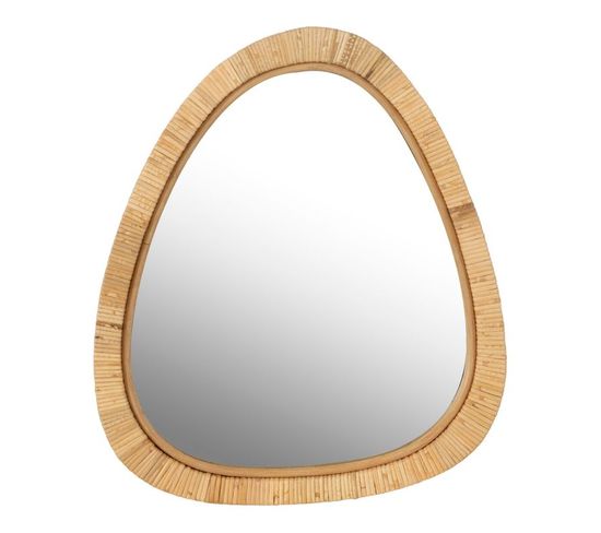 Miroir Mural Design "dusty" 46cm Naturel