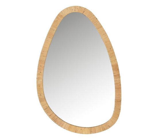 Miroir Mural Design "dusty" 70cm Naturel