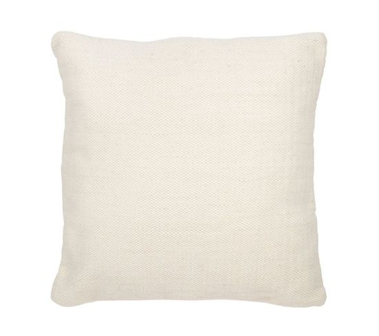 Coussin Déco En Laine "puglia" 60x60cm Crème