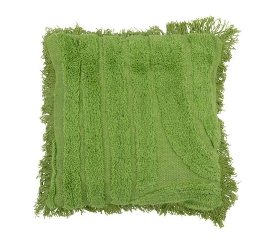 Coussin Déco Tufté "avocado" 45x45cm Vert