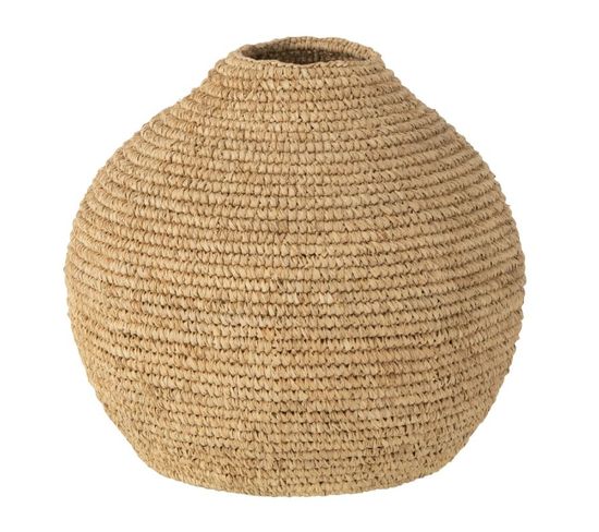 Vase Rond Déco "herbe" 52cm Naturel