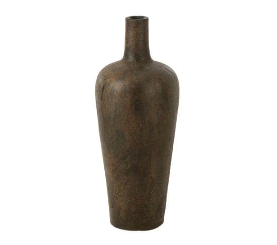 Vase Déco En Ciment "victor" 60cm Marron