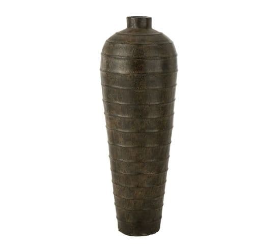 Vase Déco En Ciment "isabel" 100cm Marron